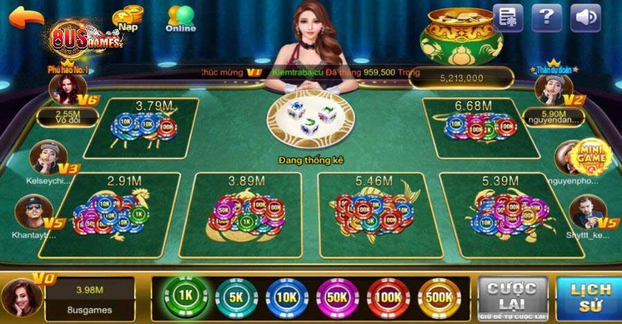 Live bầu cua tài xỉu cực hot, nhận thưởng về liền tay 6 Đặc điểm nổi bật khi tham gia live bầu cua tài xỉu